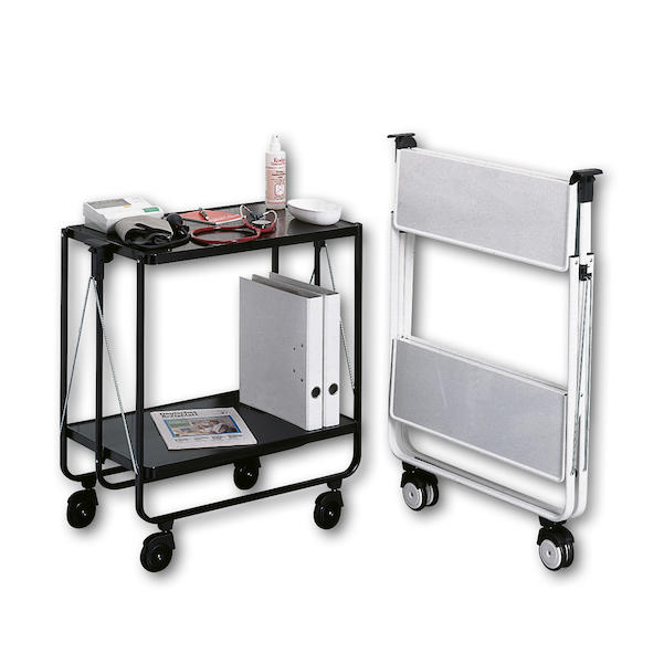 Beistellwagen | Beistellwagen klappbar, 72 x 60 x 41 cm (HxBxT), weiß | Leifheit | Praxisbedarf, Geräte / Praxiseinrichtung, Praxismöbel