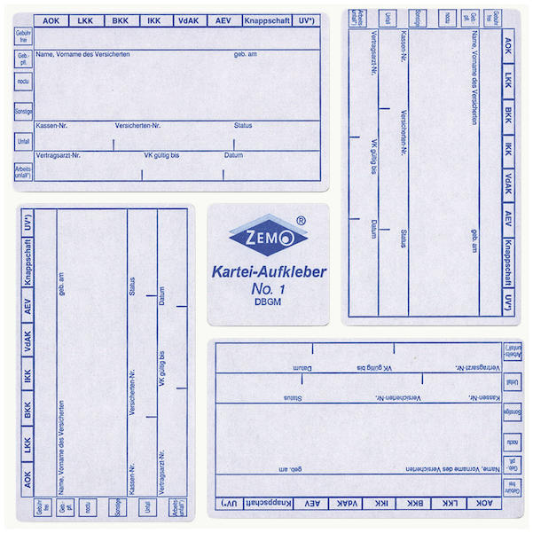 Karteikartenaufkleber Nr.1
