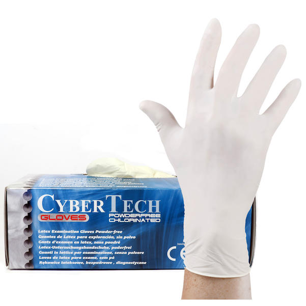 100 Stück: CT-Handschuhe Latex CL puderfrei