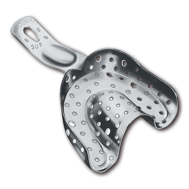 Abformlöffel rostfrei nach Ehricke - perforiert, partiell bezahnt