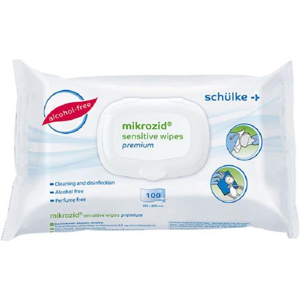 mikrozid sensitive wipes premium