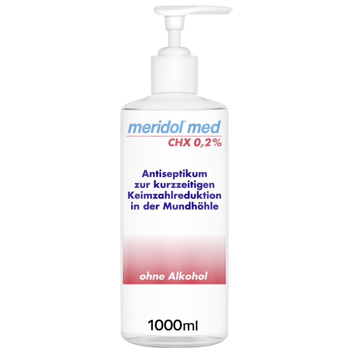 meridol med CHX 0,2 % (ohne Pumpe) | Flasche 1 Liter | CP GABA | Prophylaxe / Zahnsthetik, Mundspllsung | Nordenta meridol med CHX 0,2 % (ohne Pumpe) | Flasche 1 Liter | CP GABA | Prophylaxe / Zahnsthetik, Mundspllsung | Nordenta