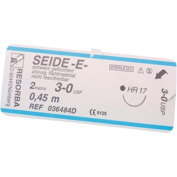 Resorba Seide schwarz - Nadeltyp HS 18