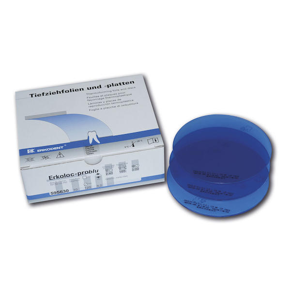 Erkoloc-pro blu blau-transparent, mit Isolierfolie Ø 120 mm (rund)