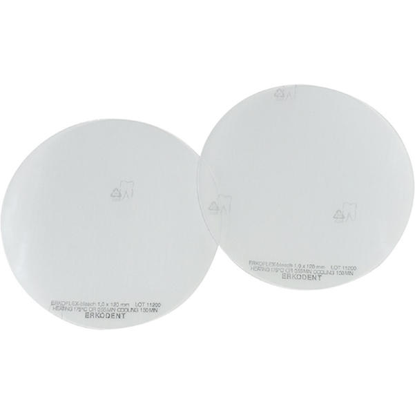 Erkoflex-bleach transparent, mit Isolierfolie, Ø 125 mm (rund)