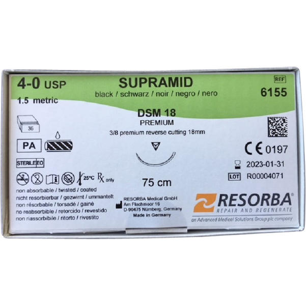 SUPRAMID schwarz - Nadeltyp DSM 18