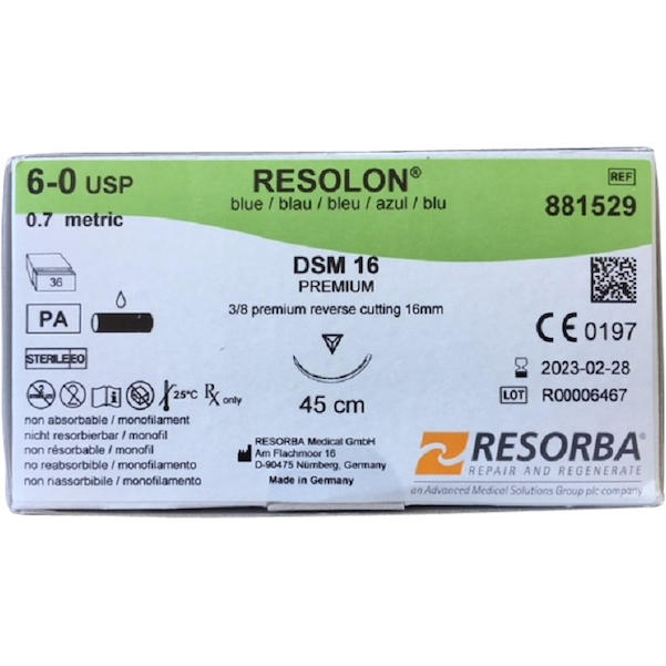 RESOLON® blau monofil - Nadeltyp DSM 16