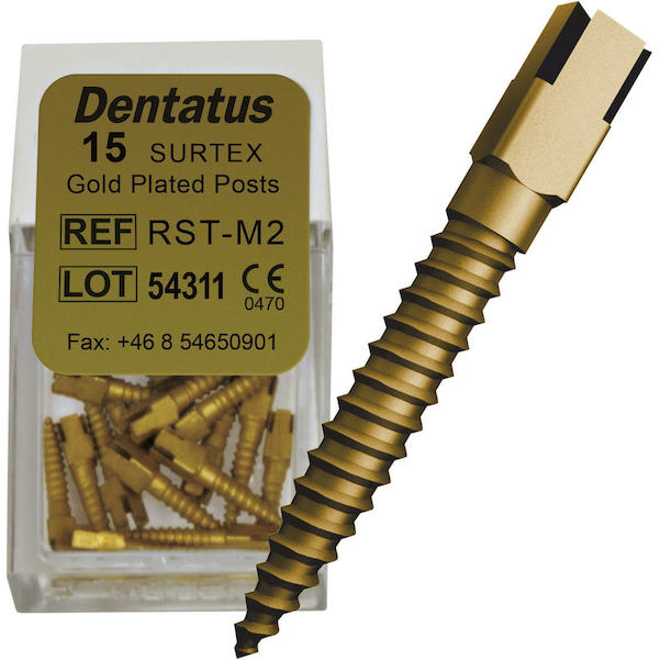 Dentatus Surtex Wurzelstifte vergoldet - Nachfüllpackung