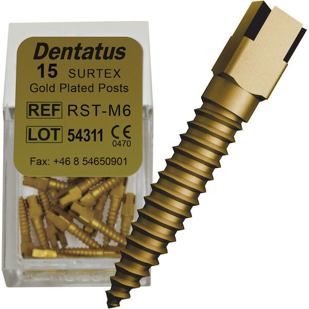 Dentatus Surtex Wurzelstifte vergoldet - Nachfüllpackung