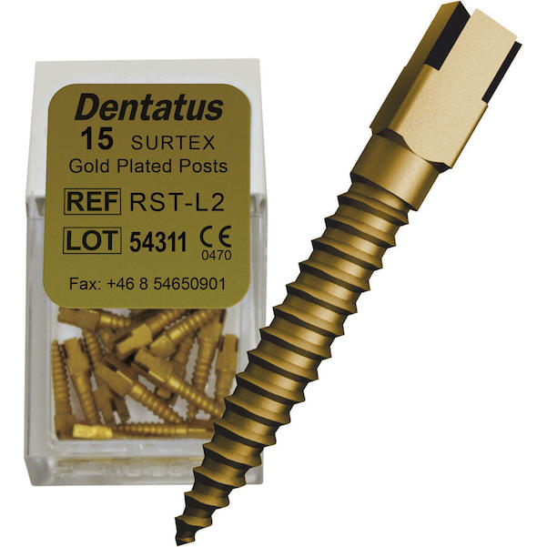 Dentatus Surtex Wurzelstifte vergoldet - Nachfüllpackung