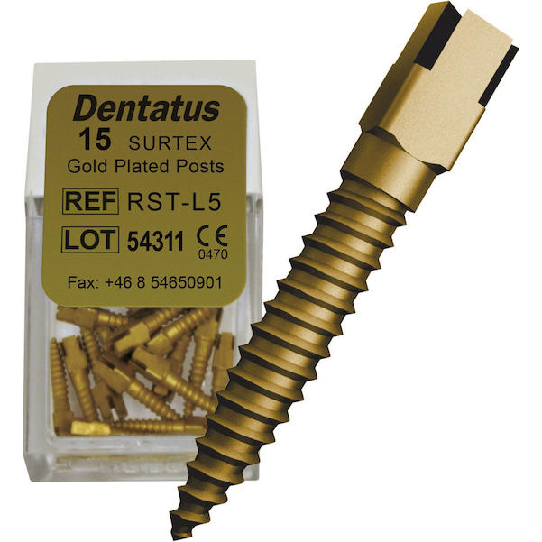 Dentatus Surtex Wurzelstifte vergoldet - Nachfüllpackung