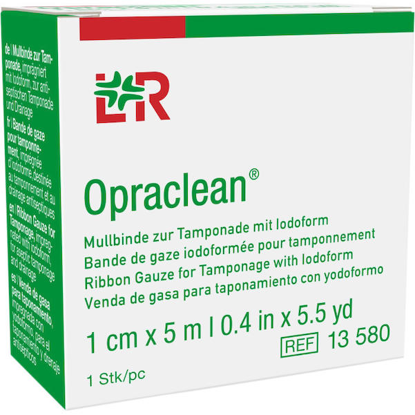 Opraclean® Mullbinde zur Tamponade mit Jodoform