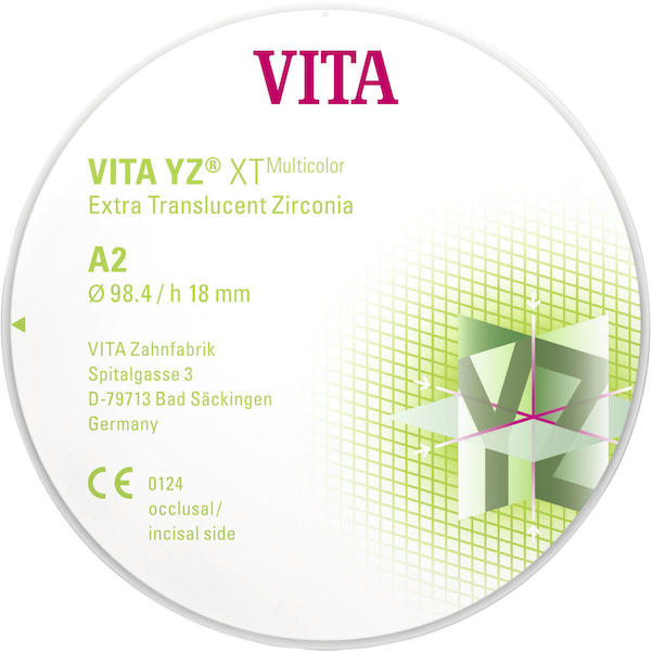 VITA YZ® XT multiColor Disc - Ø 98,4 mm