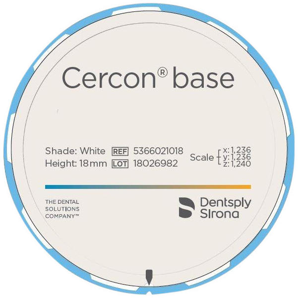 Cercon® base disk - Ø 98 mm