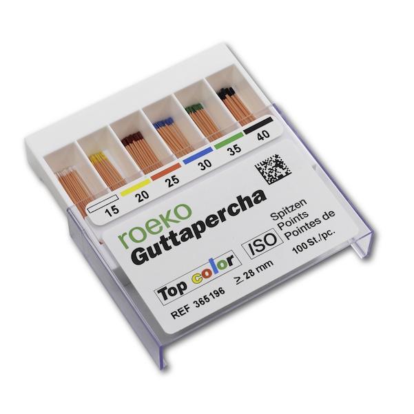 roeko Guttaperchaspitzen Top color - Schiebeschachtel