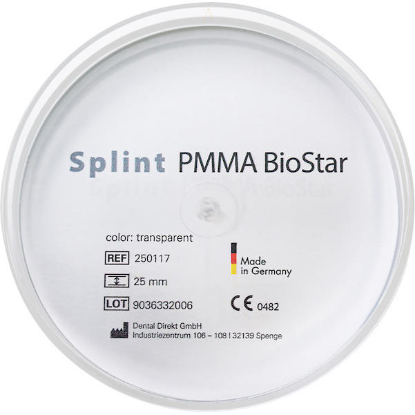 Splint PMMA BioStar - Ø 98,5 mm