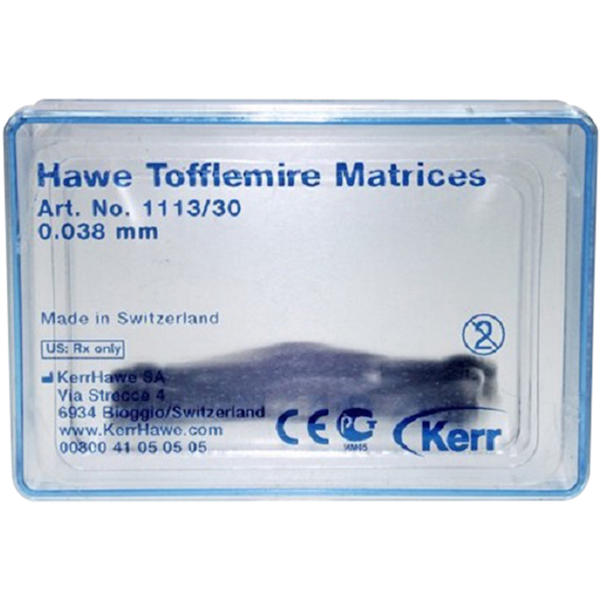 Tofflemire Matrizen Stahl 0,038mm