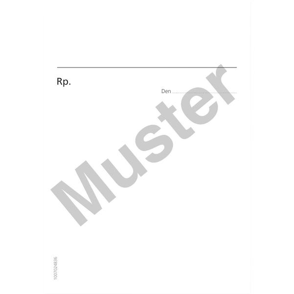 Rezeptformular ohne Praxiseindruck