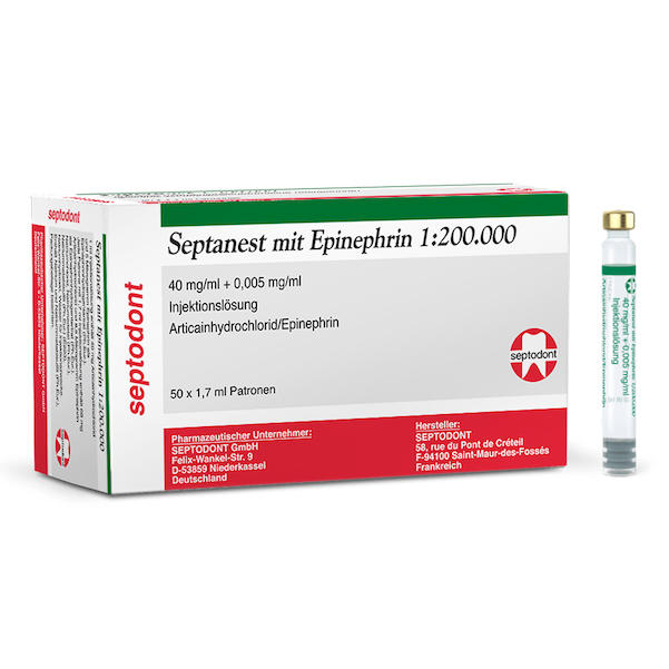 Septanest mit Epinephrin 1:200 000