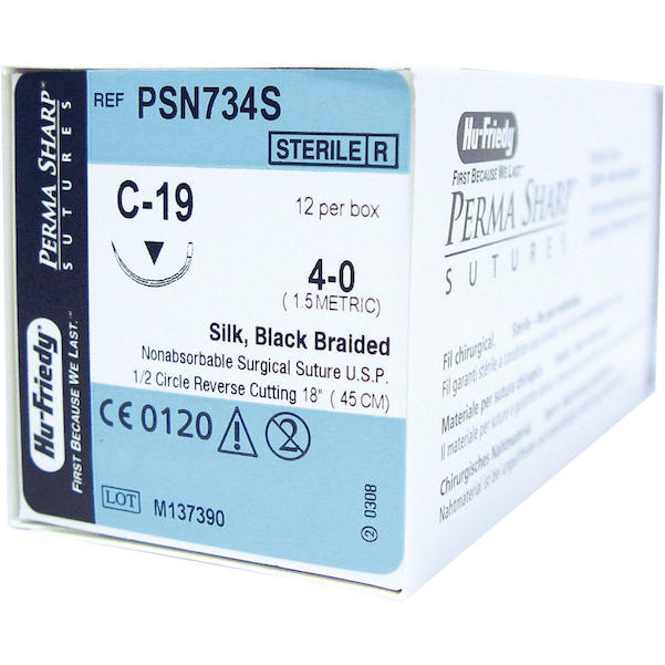 Perma-Sharp™, Seide schwarz - Nadeltyp C-19