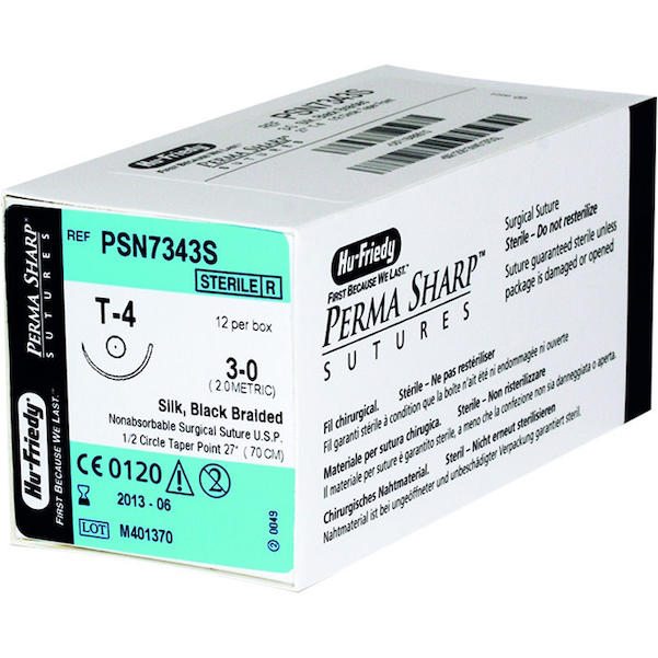 Perma-Sharp™, Seide schwarz - Nadeltyp T-4