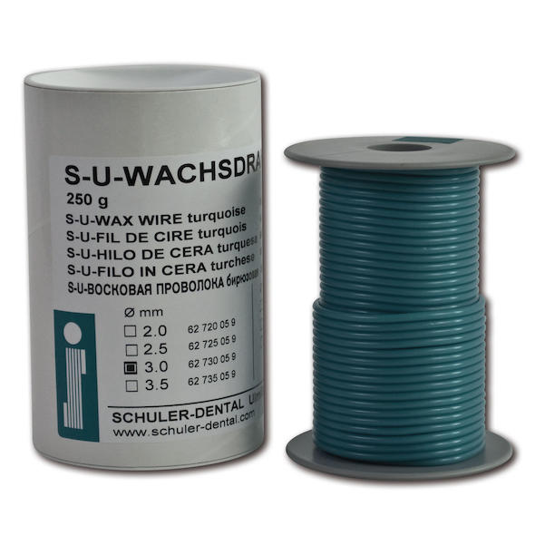 S-U Wachsdraht blau, mittelhart