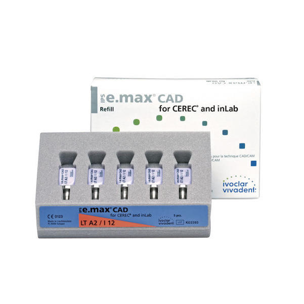 IPS e.max CAD Cerec/inLab LT, I12, 5 Stück