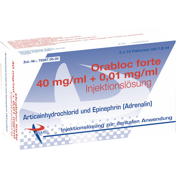 Orabloc 40 mg/ml + 0,005 mg/ml