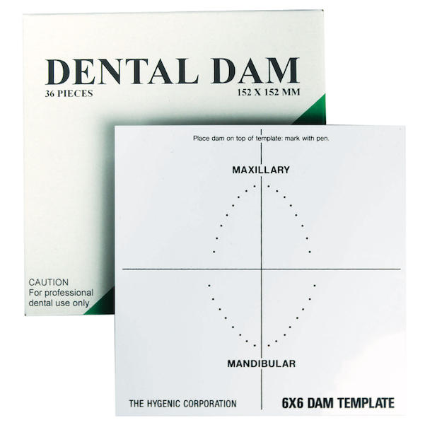Hygenic Dental Dam Schablone