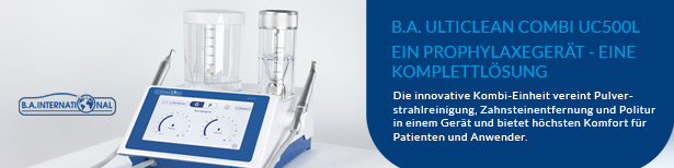BA Ulticlean Combi UC500L Prophylaxe-Einheit BA Ulticlean Combi UC500L Prophylaxe-Einheit